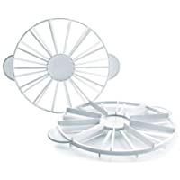 Lacor ? 10 ? 12 porciones Double-Sider Tarta Marcador- Color Blanco